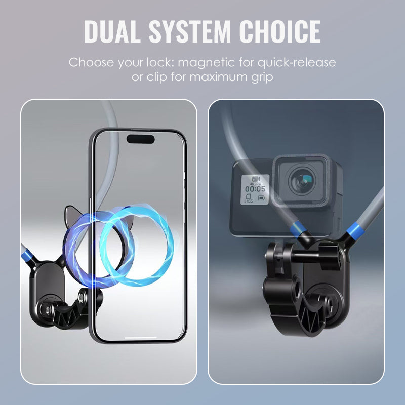 Freihändige magnetische Telefonhalterung für den Nacken