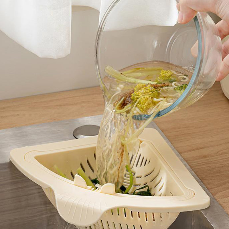 🔥Solange der Vorrat reicht 40 % Rabatt!🎉Magnetic Suction Space-Saving Corner Sink Strainer