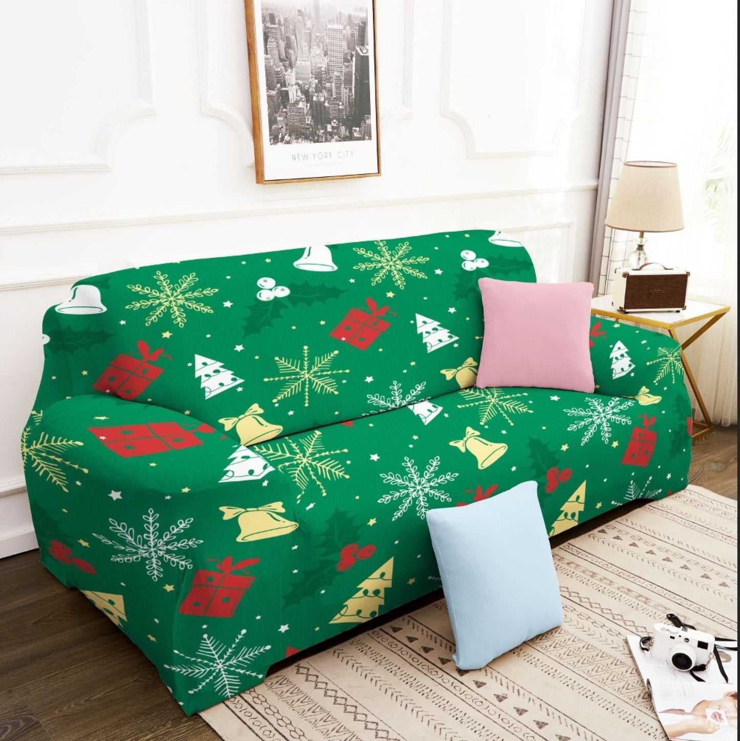 📢 50% RABATT – SPEZIALANGEBOT! ✨Weihnachtlicher Stretch-Sofaschoner – Passform für alle gängigen Modelle