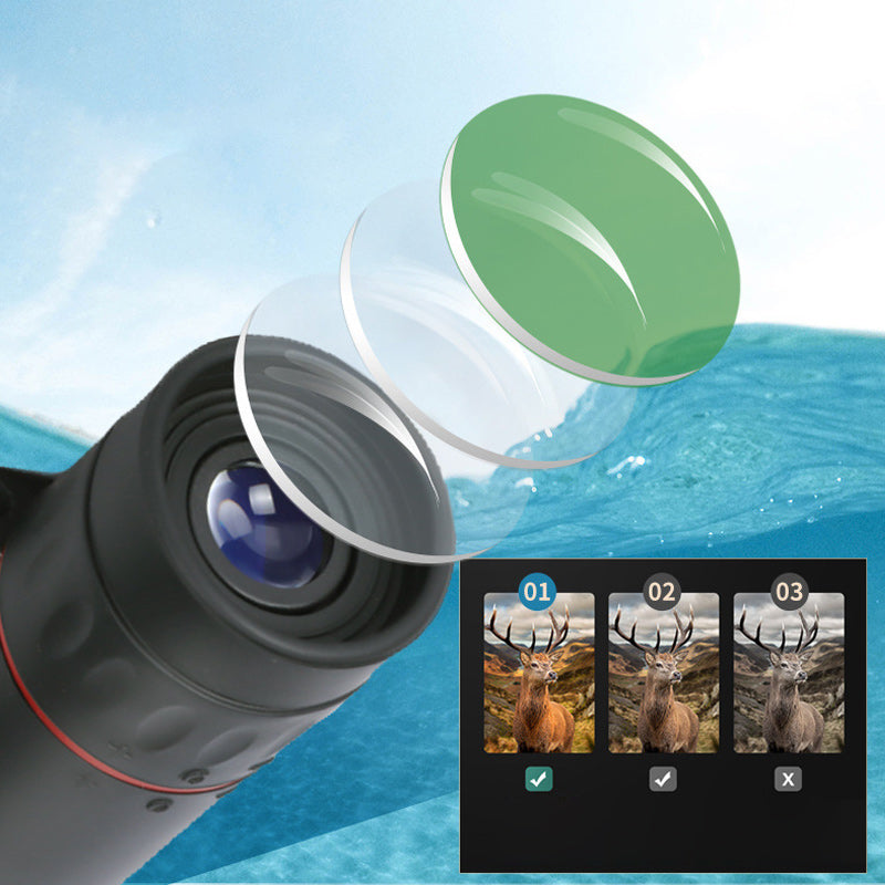 Tragbares Monokularteleskop für drauße