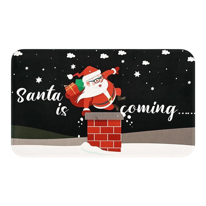 🎄✨Weihnachts-Küchenmatte für gemütliche Festtage - Rutschfest, leicht zu reinigen mit weihnachtlichen Dekormotiven