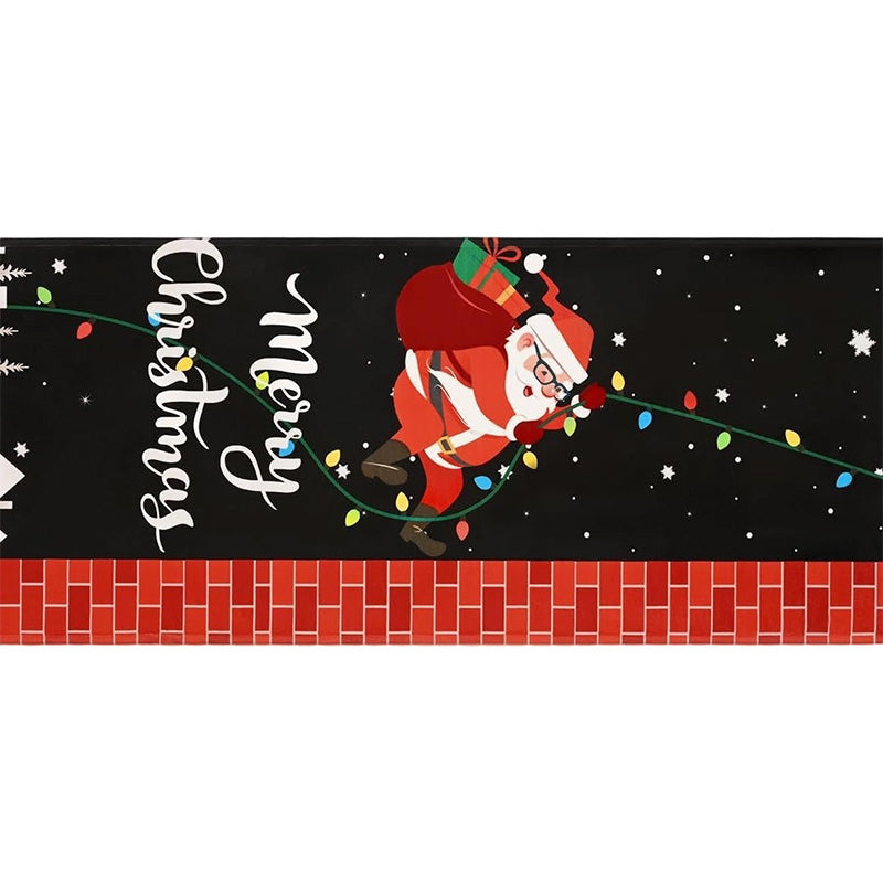 🎄✨Weihnachts-Küchenmatte für gemütliche Festtage - Rutschfest, leicht zu reinigen mit weihnachtlichen Dekormotiven