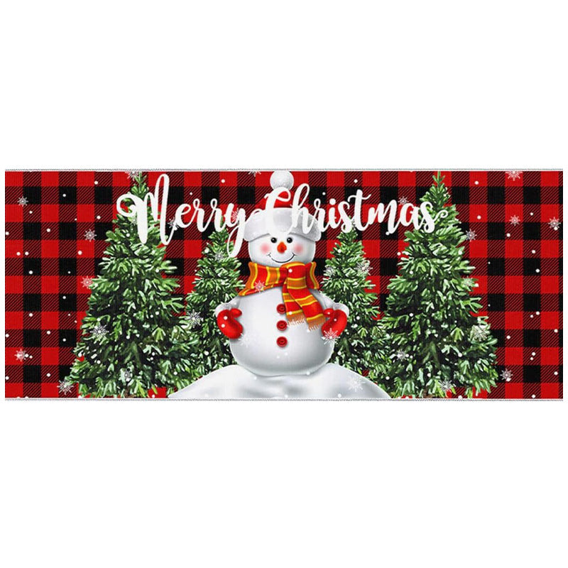 🎄✨Weihnachts-Küchenmatte für gemütliche Festtage - Rutschfest, leicht zu reinigen mit weihnachtlichen Dekormotiven