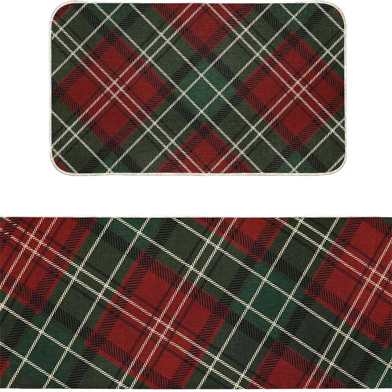 🎄✨Weihnachts-Küchenmatte für gemütliche Festtage - Rutschfest, leicht zu reinigen mit weihnachtlichen Dekormotiven