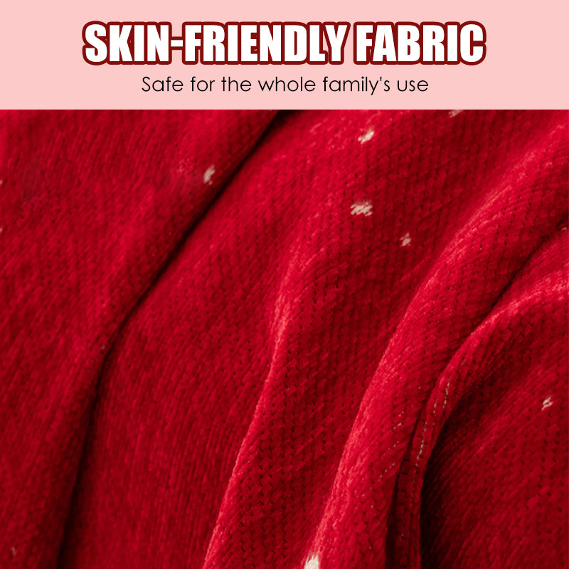 Christmas Chenille Sofa Slipcover - Weihnachten Chenille Sofa Schonbezug