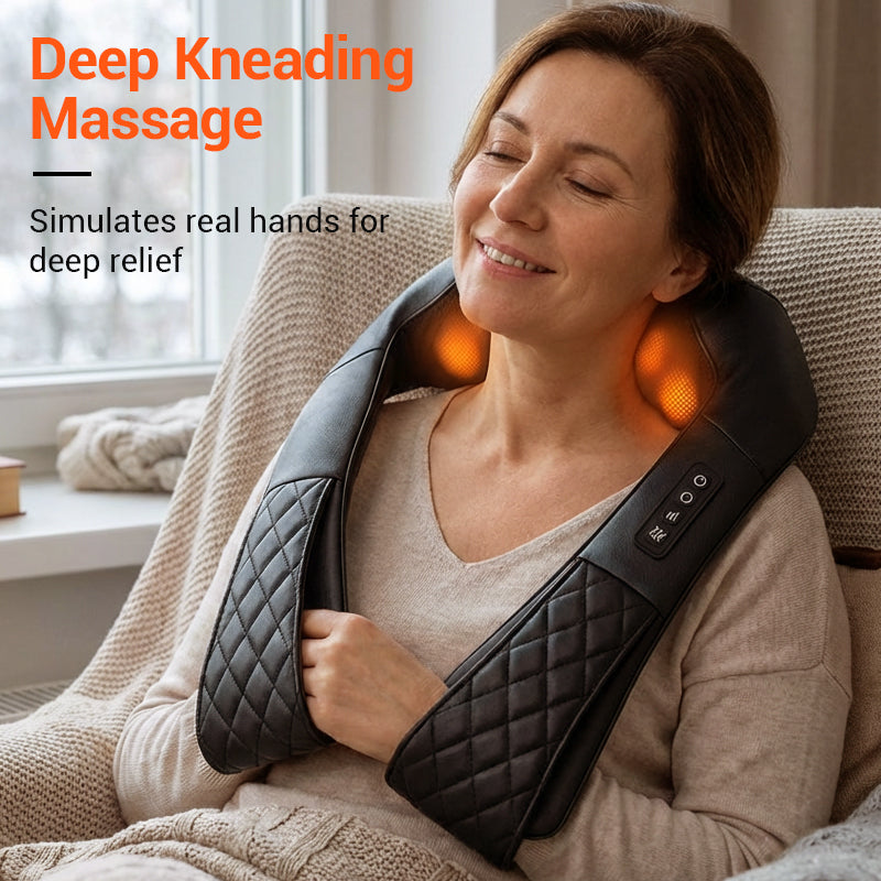 💆♀️ Elektrische Nacken- & Schultermassage – USB-aufladbar, für Nacken, Schultern, Taille & Beine, mit Kneifmassage