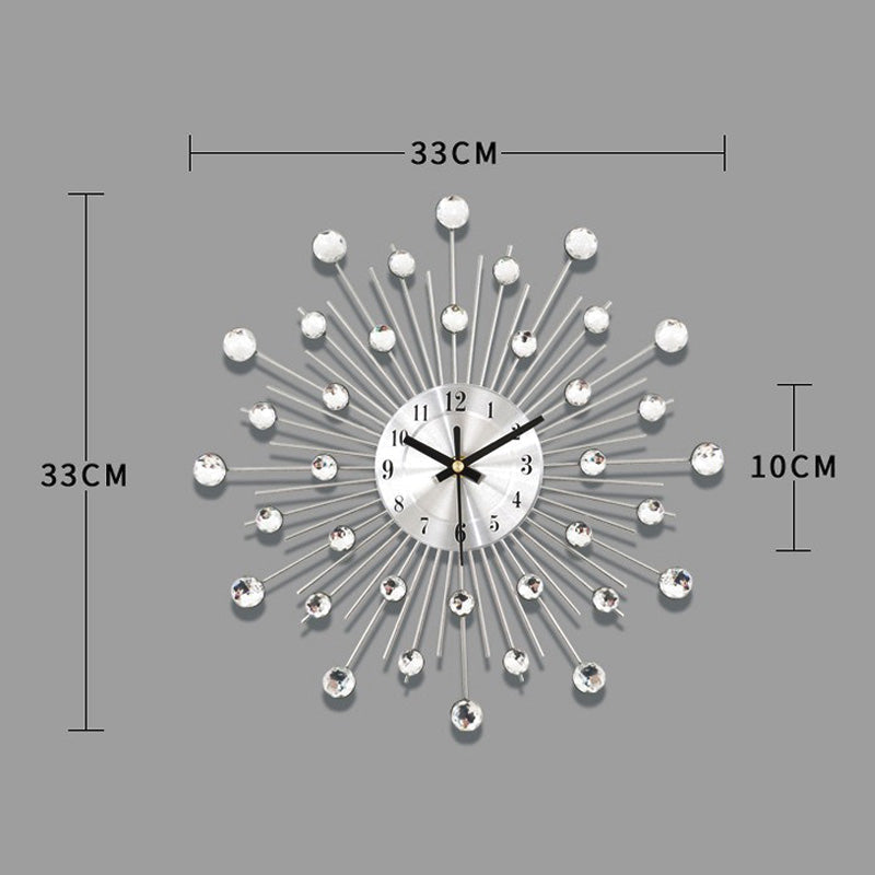 📢📢 50 % RABATT !! ⏰Kreative Metall-Wanduhr – dekorative Wohnzimmeruhr mit Quarzuhrwerk 🕰️✨