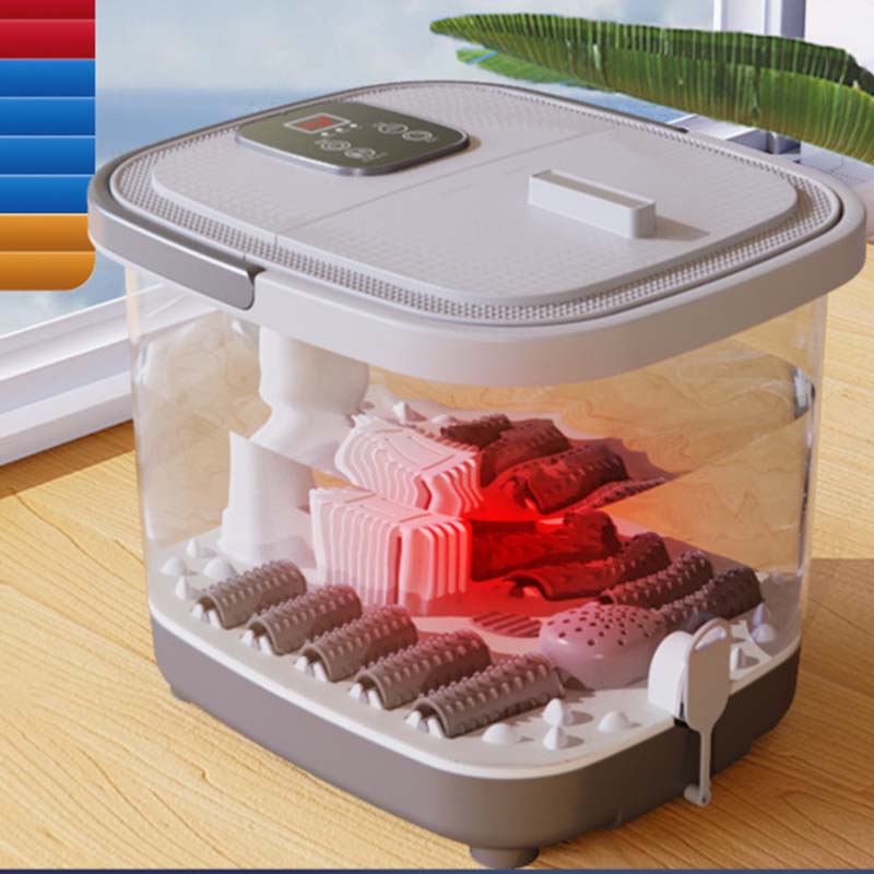 🛁🌡️ Automatisches Fußbad mit Wärme & Massage – Vollautomatisch, Rollmassage für entspannende Fußpflege