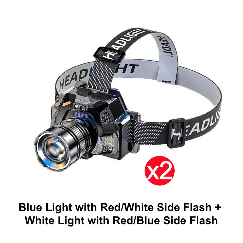 Wiederaufladbare Superhelle LED-Stirnlampe – leicht, leistungsstark & vielseitig – ideal für Camping, Laufen & Outdoor-Arbeiten🏕️🔦