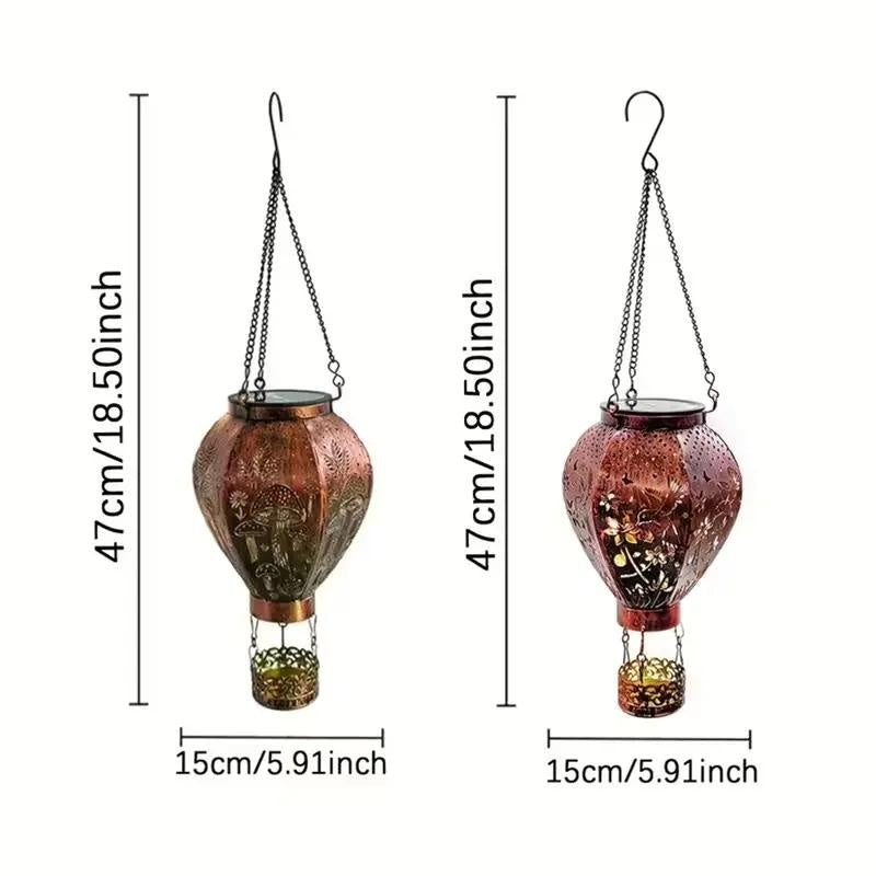 📢Mid-Season Sale: −50% nur für kurze Zeit⏰🎈 Solar-Heißluftballon-Hängeleuchte aus Eisen – wetterfest, mit filigranem Muster & Lichtprojektion für Garten & Terrasse ☀️🌿