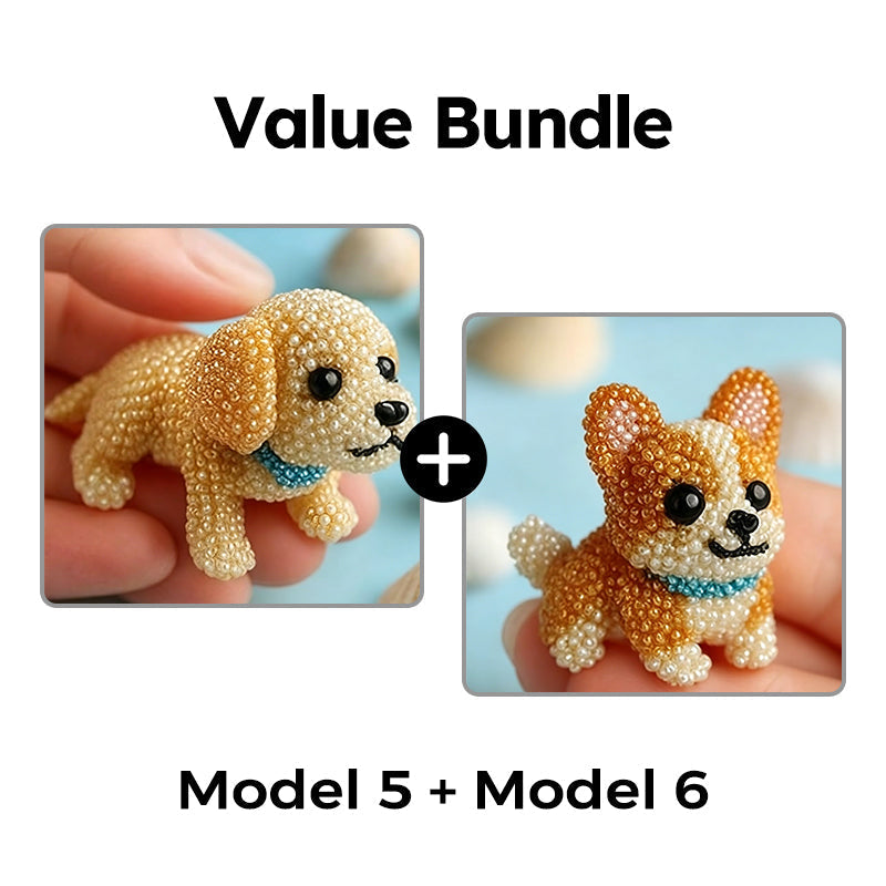 🎨🐶 Colorful Beaded 3D Dog Model Kit – 50% RABATT! Bunte Perlen, 3D-Design, kreativer Bastelspaß für Groß & Klein. 🔥✨