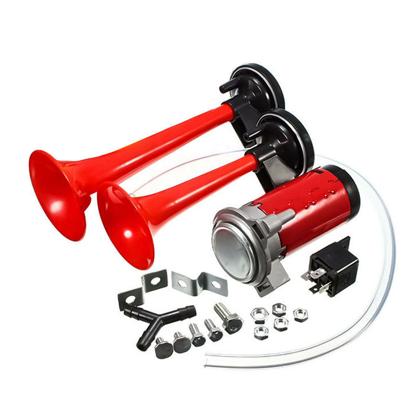 đąMid-Season Sale: â50% nur fĂŒr kurze Zeitâ°đș Doppelrohr-Lufthorn mit Kompressor â lauter & tiefer Ton fĂŒr LKW, Bus, GelĂ€ndewagen & Motorrad đđ