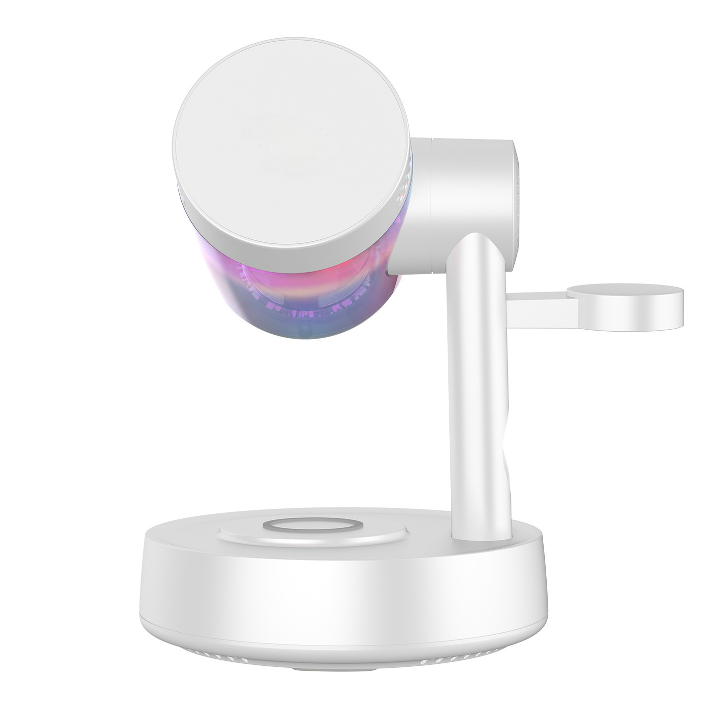 🔊 Multifunktionale Magnetische Kabellose Ladestation mit RGB-Licht & 25W Sound – für iPhone, Samsung & Smartwatches 🎵💡