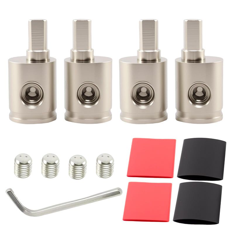 🔊 50 % Rabatt! Auto-Hifi Kabeladapter aus Messing – Robuster Anschluss für Lautsprecher- & Stromkabel