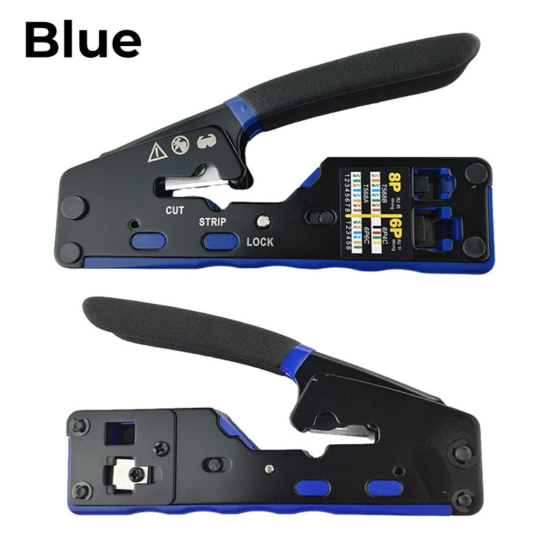 đ§ Multifunktions-Netzwerkzange fĂŒr RJ45 â Durchgangs-Crimper fĂŒr Cat5/Cat6, prĂ€zise & robust fĂŒr Netzwerktechnik & Heimwerker đ ïž