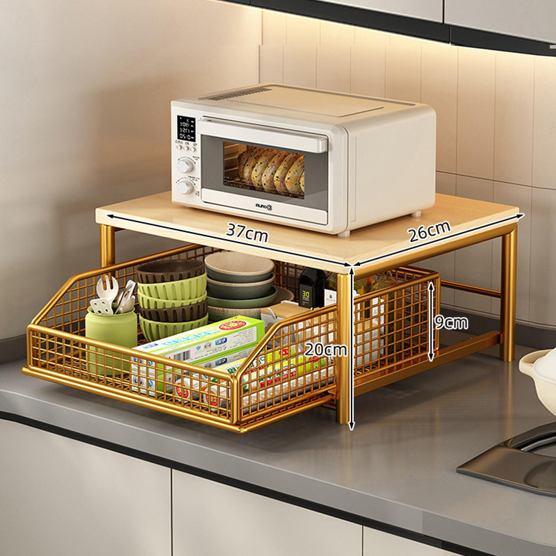 🛍️ 50 % Rabatt – Standregal für Küchengeräte – mit Schublade, verstellbaren Böden & platzsparendem Design für Mikrowelle, Backofen & Heißluftfritteuse 🍳