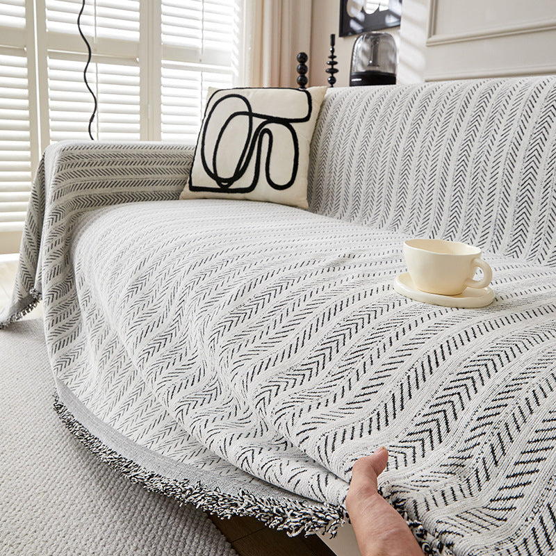 🔥 50% RABATT! 🛋️ Altes Sofa im neuen Look! Weicher Chenille Sofabezug mit elegantem Herringbone-Design