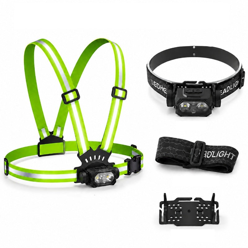 đââïž Brustlauflicht â USB wiederaufladbare LED Lauflampe mit Warnlicht, 500 Lumen & wasserdicht fĂŒr NachtlĂ€ufe, Joggen & Outdoor