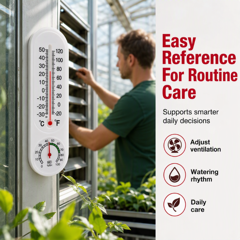 🔥 50 % Rabatt! 🌱 Gewächshaus Thermo-Hygrometer – Präzises Temperatur- & Feuchtigkeitsmessgerät für Pflanzen & Garten