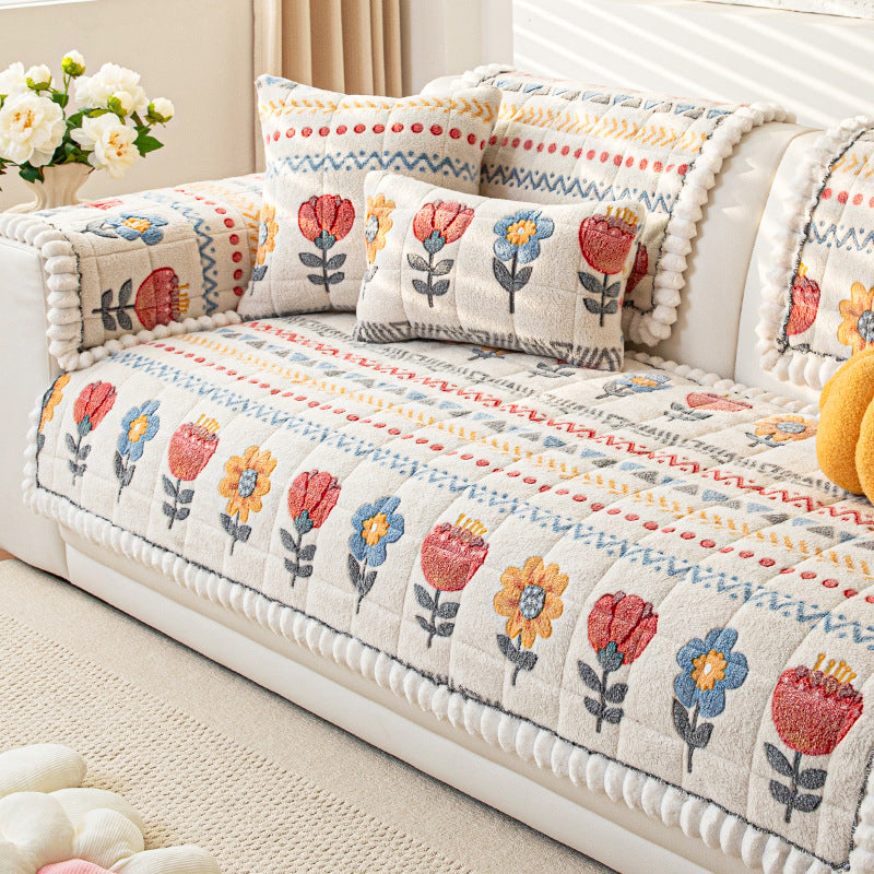 🔥 50 % Rabatt! 🛋️ Plüsch Sofaüberwurf – Warme, rutschfeste Sofadecke für gemütliche Herbst- & Wintertage