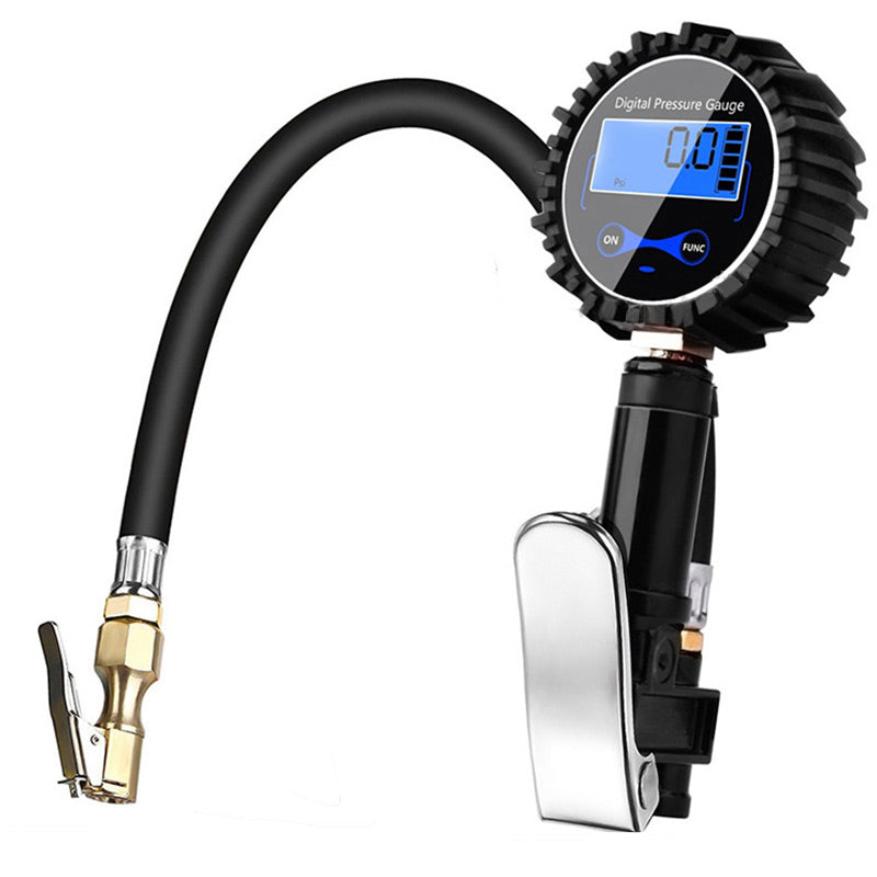🔧 Digitaler Reifendruckprüfer mit großem Display – schnelles Aufpumpen für Auto, Motorrad & Fahrrad, Kupfer-Schnellkupplung
