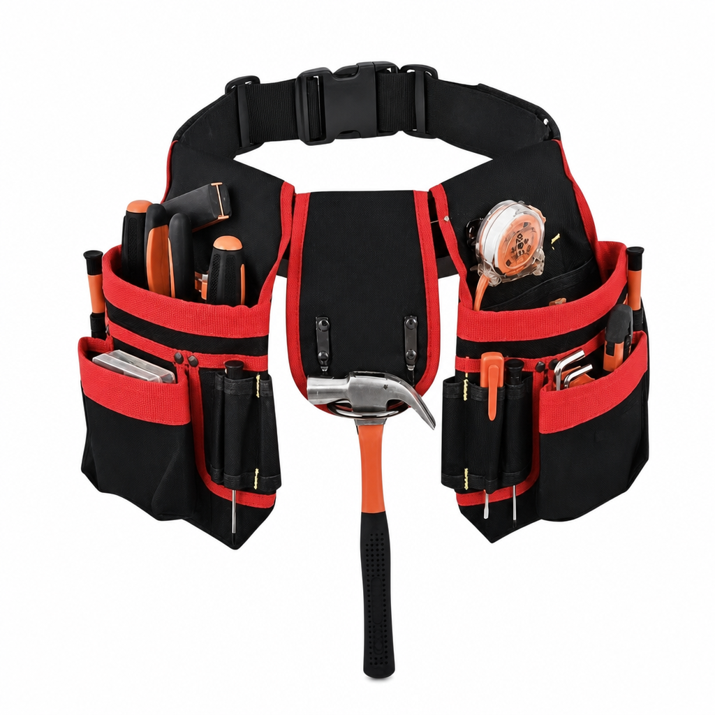 đ ïž 50% Rabatt!đ· Verstellbarer WerkzeuggĂŒrtel mit vielen FĂ€chern â freihĂ€ndiges Tragen fĂŒr Outdoor, Reparatur & Handwerk