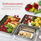 🎁【1+1 gratis】 Quadratische Platte aus Edelstahl (mit Deckel)