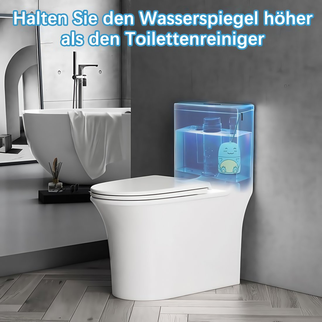 🚽💙 WC-Reiniger Tabs – Automatische Reinigung, Entkalkend & Geruchsneutralisierend, Frischer Duft