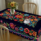 📢📢50 % RABATT !! ⏰Mexikanische Tischdecke mit Blumenmuster und Wellenrand