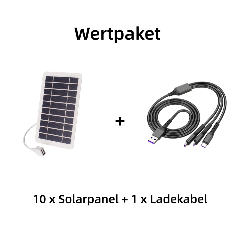 🔥Flexibles Solarpanel mit 2W und 5V