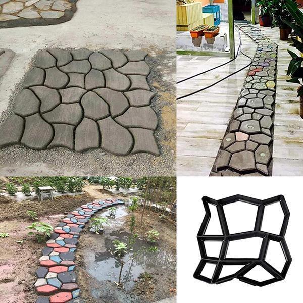 🧱 Pflasterform für Gartenwege – Wiederverwendbare Betonform für Gehwege, Terrassen & DIY-Gartengestaltung