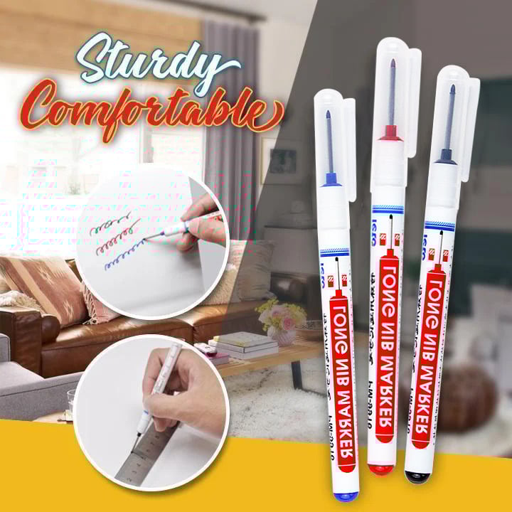 Praktische Geschenke 🎁-Mehrzweck Holzbearbeitung langer Nib-Marker