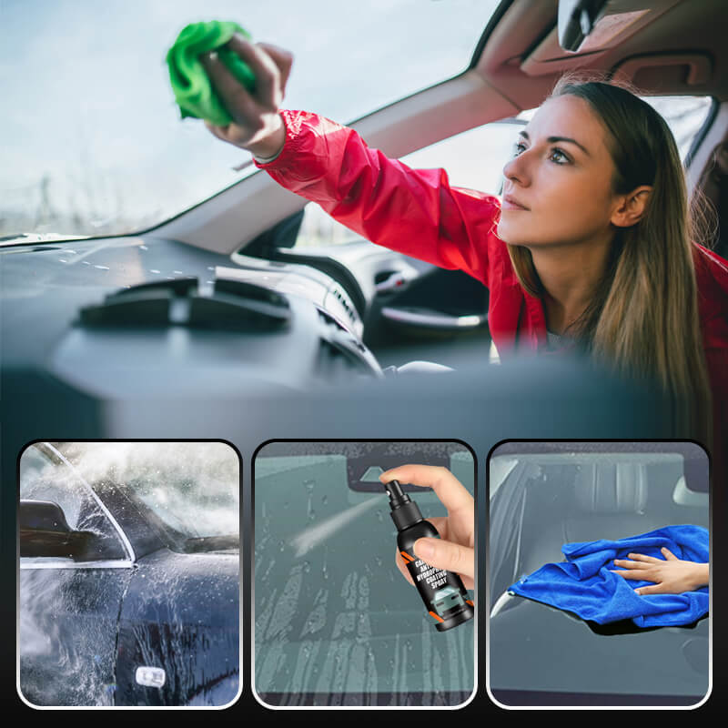 🌧️ Autoscheiben-Spray – Wasserabweisend & Anti-Beschlag für klare Sicht!