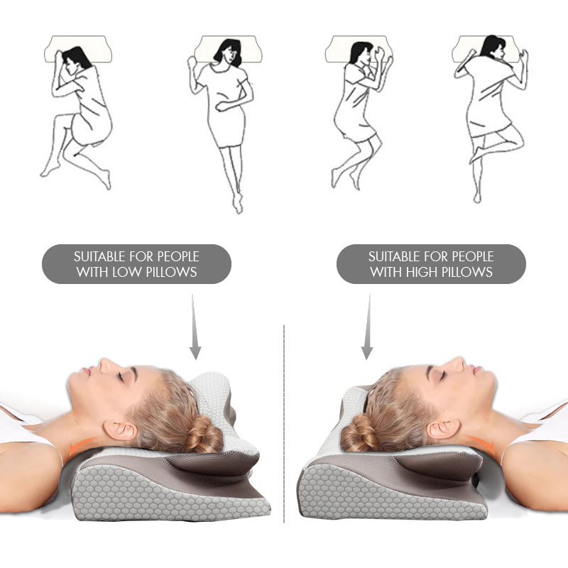 ⏰ 40 % RABATT – Nur für kurze Zeit ✨Memory Foam Nackenkissen 🌙 Ergonomisch & Langsam Rückfedernd für Seitenschläfer