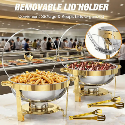 ⌛ Nur noch 3 Tage – 50 % auf alles! ⏰Edelstahl-Aufwärmpfannen-Buffet-Set