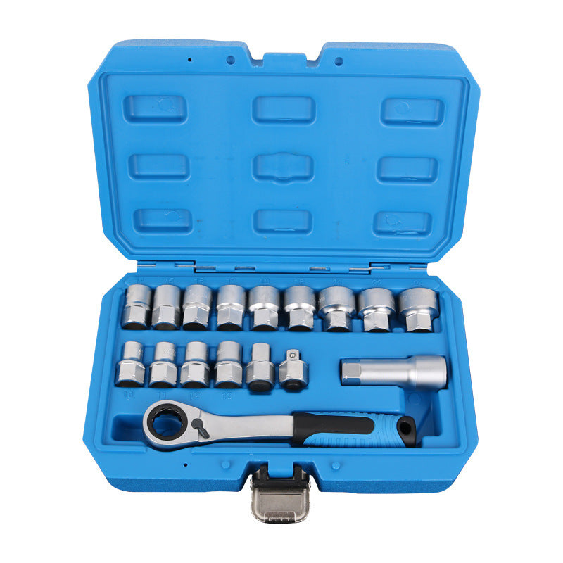 🔧 50% RABATT! 🛠️ 17/29-teiliges Ratschen-Steckschlüssel-Set – Kompakt, vielseitig & robust – Ideal für Heimwerker & Profis ⚡