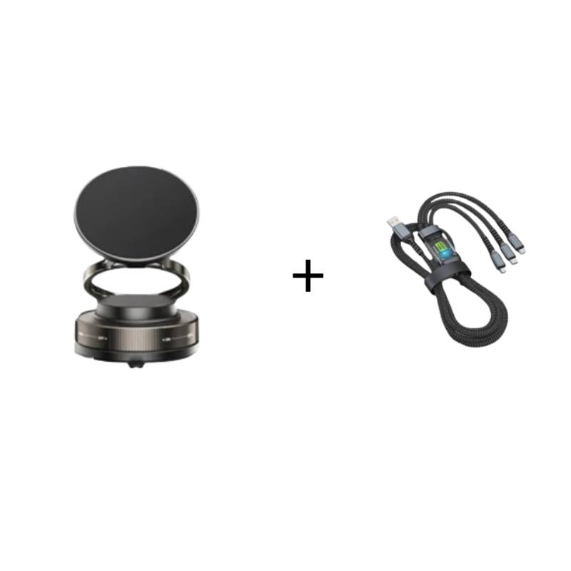 360° einstellbarer magnetischer Vakuum-Telefonhalter