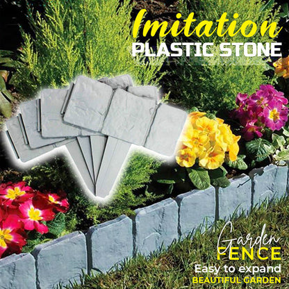 🏡 50% RABATT! 🌿 Gartenzaun aus Kunststein – Einfach zu montieren & erweiterbar – Naturgetreue Optik, perfekt für Beete, Wege oder Rasen – wetterfest & langlebig ✨