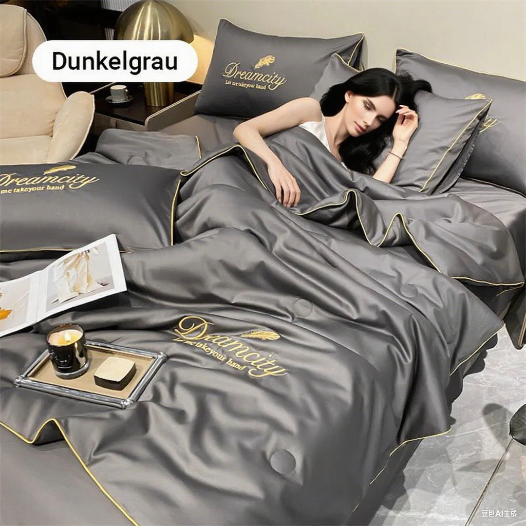 📢📢Letzter Tag – 50 % Rabatt!! ⏰4-teiliges Bettwäsche-Set – atmungsaktiv & kühlend, mit temperaturregulierender Funktion – für ganzjährig angenehmen Schlaf🛏️💤