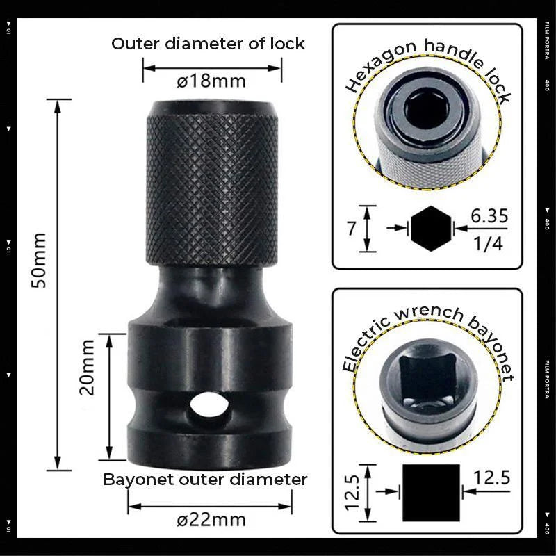 💥Letzter Tag des großen Schlussverkaufs – 1/4"-Sechskant-Steckschlüsseladapter (3 kaufen, 5 gratis dazu)