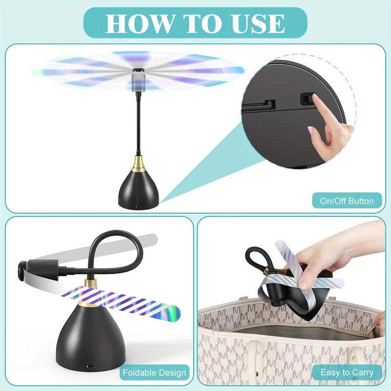 🔥 50% RABATT! 🪰 Fliegenvertreiber mit Akku- oder Batteriebetrieb ✨ Ausziehbares Design, Leise & Ideal für Garten, Terrasse und Camping