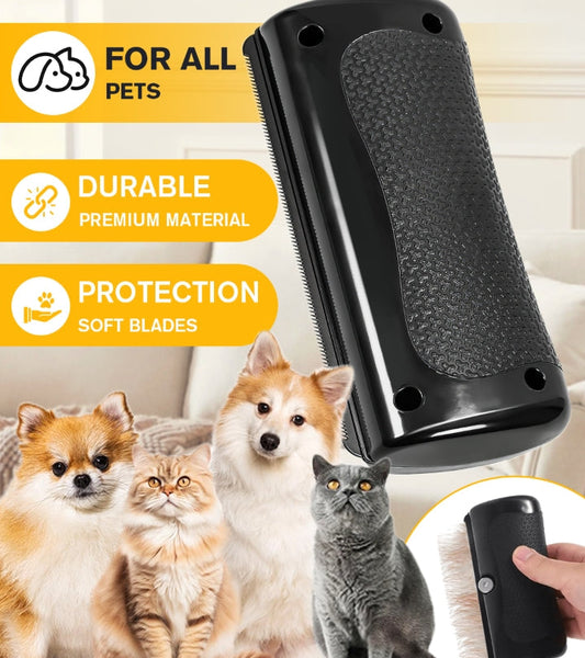 Multifunctional comb for detangling and grooming animal hair