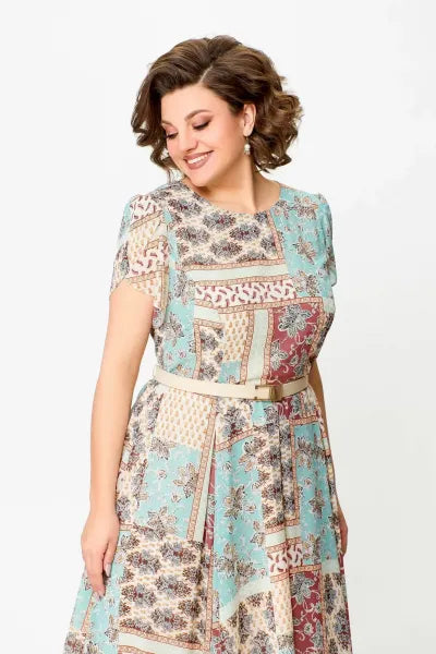 🔥 "NEUHEIT 2025 – Exklusiv nur in limitierter Stückzahl!" ✨ Patchwork-Kleid – bequem & elegant