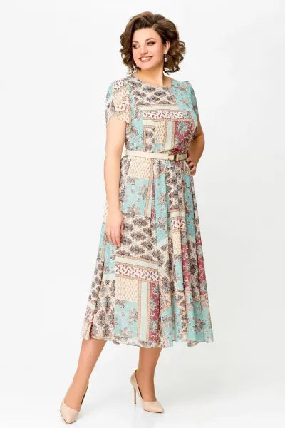 🔥 "NEUHEIT 2025 – Exklusiv nur in limitierter Stückzahl!" ✨ Patchwork-Kleid – bequem & elegant