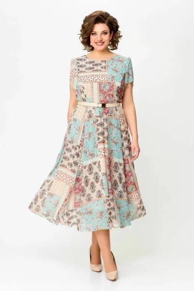 🔥 "NEUHEIT 2025 – Exklusiv nur in limitierter Stückzahl!" ✨ Patchwork-Kleid – bequem & elegant