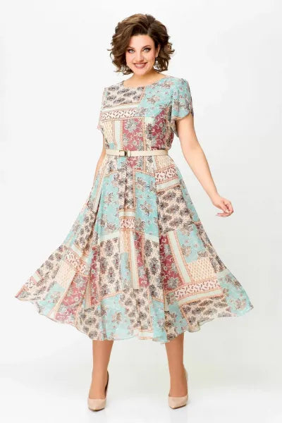 🔥 "NEUHEIT 2025 – Exklusiv nur in limitierter Stückzahl!" ✨ Patchwork-Kleid – bequem & elegant
