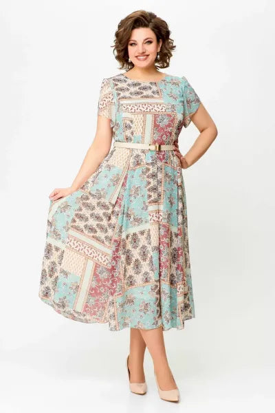 🔥 "NEUHEIT 2025 – Exklusiv nur in limitierter Stückzahl!" ✨ Patchwork-Kleid – bequem & elegant