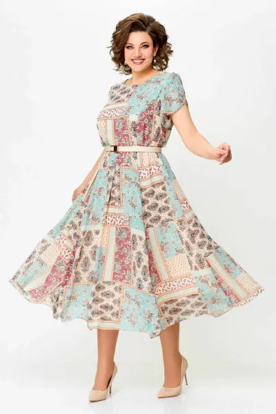 🔥 "NEUHEIT 2025 – Exklusiv nur in limitierter Stückzahl!" ✨ Patchwork-Kleid – bequem & elegant
