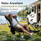 🪑 50% RABATT! 🏕️ Verstellbarer Campingstuhl mit Fußstütze ⛺ Klappbar, 4-fach Verstellbar & Ideal für Camping, Garten und Freizeit