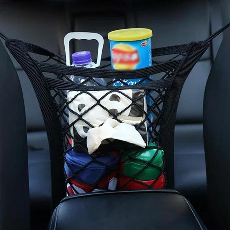 🚗 Universeller Auto-Sitzorganizer mit Netzfächern – Praktische Aufbewahrungstasche für Sitz und Rückenlehne